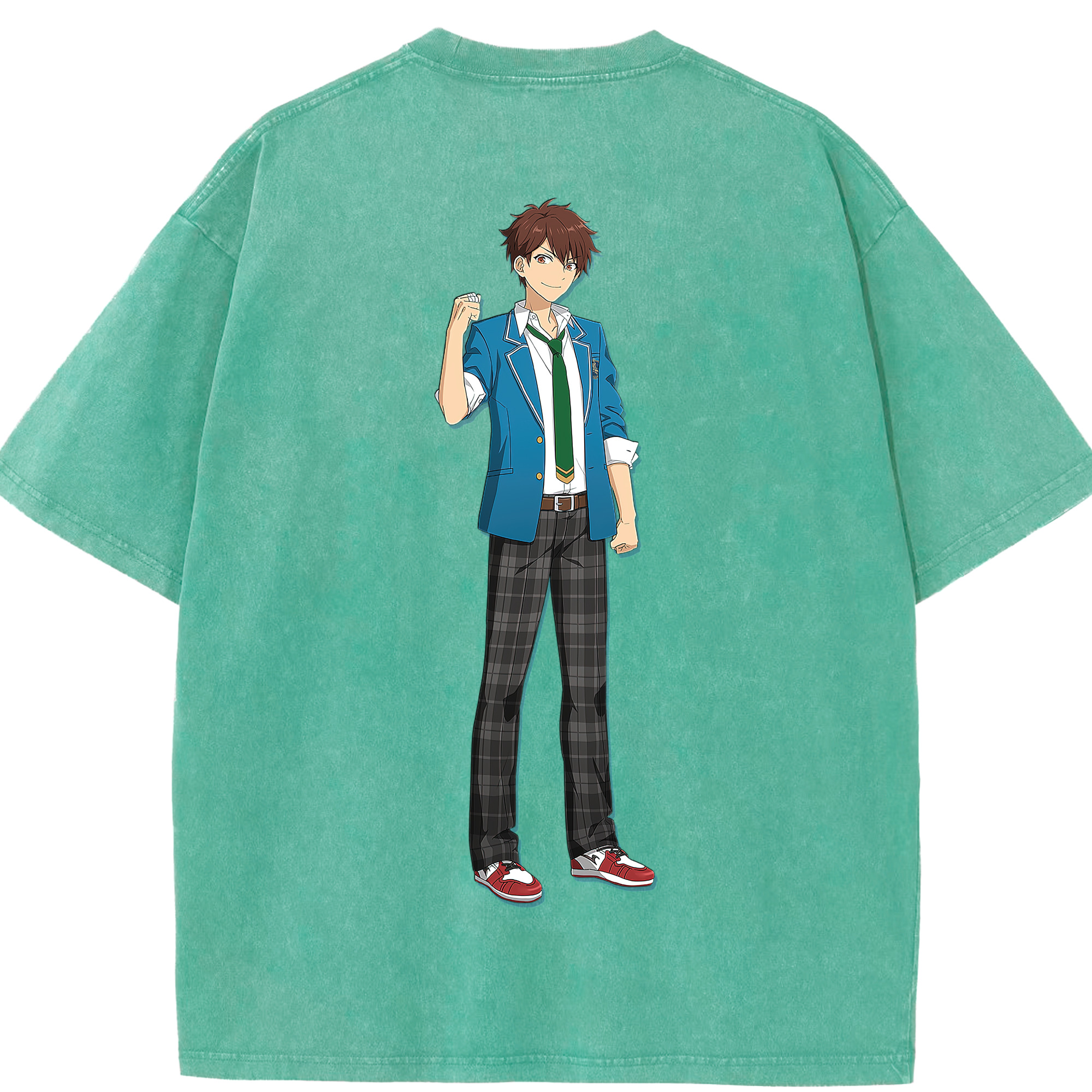 （画像用） あんさんぶるスターズ! Ensemble Stars 綿100% ヴィンテージ風 半袖Tシャツ（背面プリント）